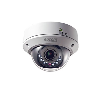 Domo Analógico 1200 TVL / Exterior IP66 / Lente Varifocal 2.8 a 12 mm / IK10 / 30 mts IR