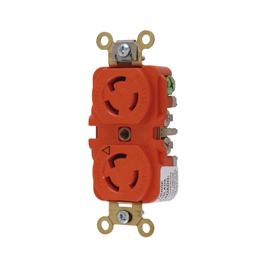 Recept�culo Duplex de Media Vuelta / 15 A 125 V CA / 2 Polos 3 Hilos / Nema L5-15R
