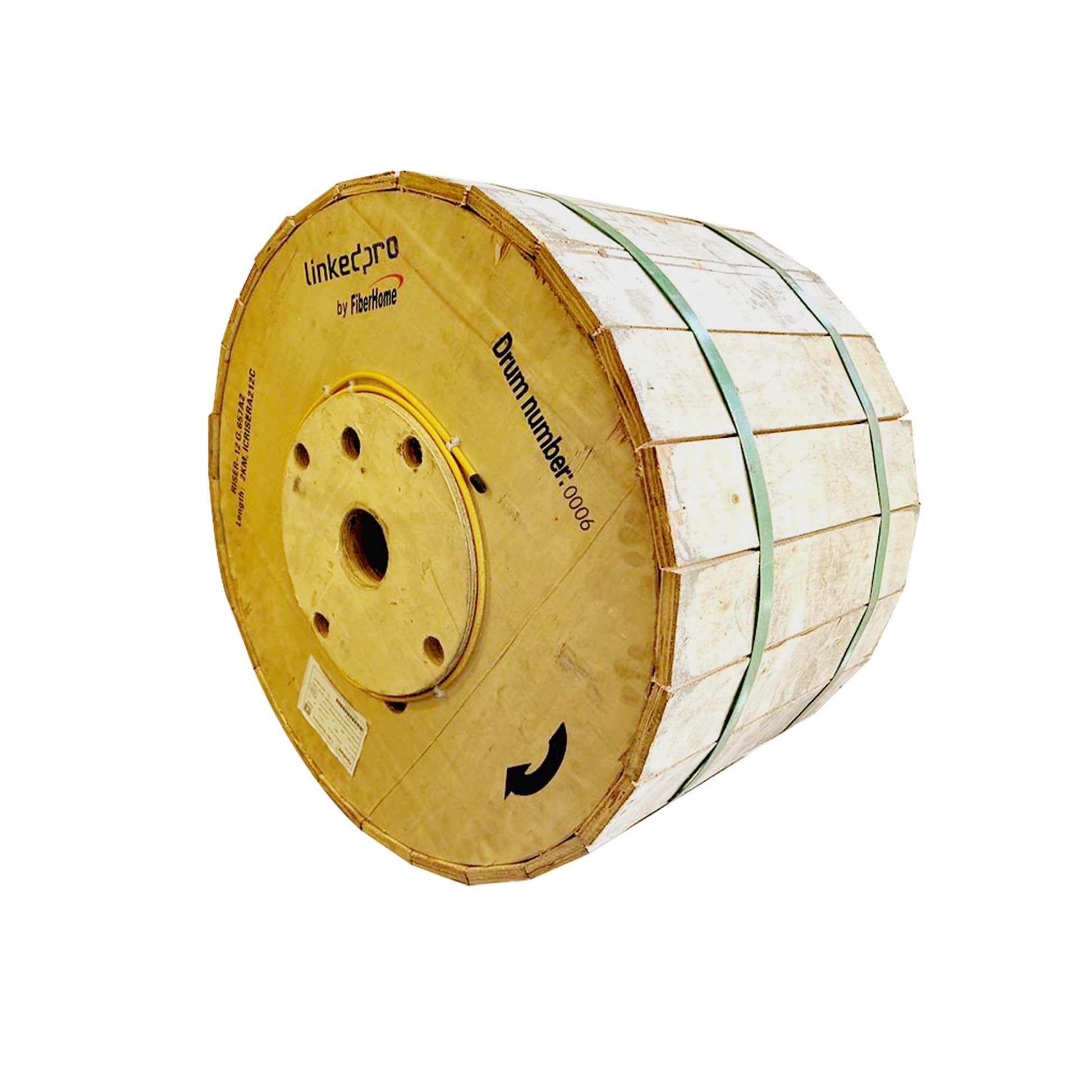 Cable de Fibra Óptica Monomodo, 12 hilos, para Interior, Tight Buffer 900µm, OFNR Riser, Dieléctrica