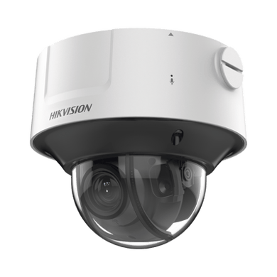 Domo IP 4 Megapixel / Lente Mot. 2.8 a 12 mm / Conteo de Personas / WDR 140 dB / 30 mts IR EXIR / DARKFIGHTER / Exterior IP67 / IK10 / Detección Facial / Búsqueda por Atributos / microSD