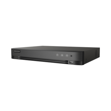 DVR 8 Canales TurboHD + 8 Canales IP / 8 Megapixel (4K) / Acusense (Evita Falsas Alarmas) / Audio por Coaxitron / 1 Bahía de Disco Duro / H.265+