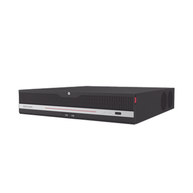 NVR 8K (32 Megapixel) / 64 Canales IP / 8 Bahías de Disco Duro / 2 Tarjetas de Red / RAID con Hot Swap / 48 Canales con Reconocimiento Facial / ACUSENSE / Fuente Redundante / HDMI en 8K /  AcuSearch