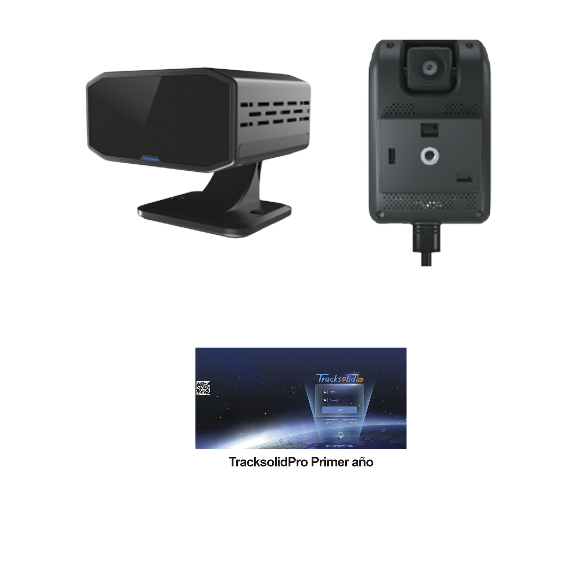 KIT Dashcam con sistema de control ADAS (asistencia de manejo) y Camara DMS con IA (JC170) / Multiples alarmas /Comunicación dos vías / ideal para flotas vehiculares / Facil instalacio / Incluye primer año TrackSolidPro