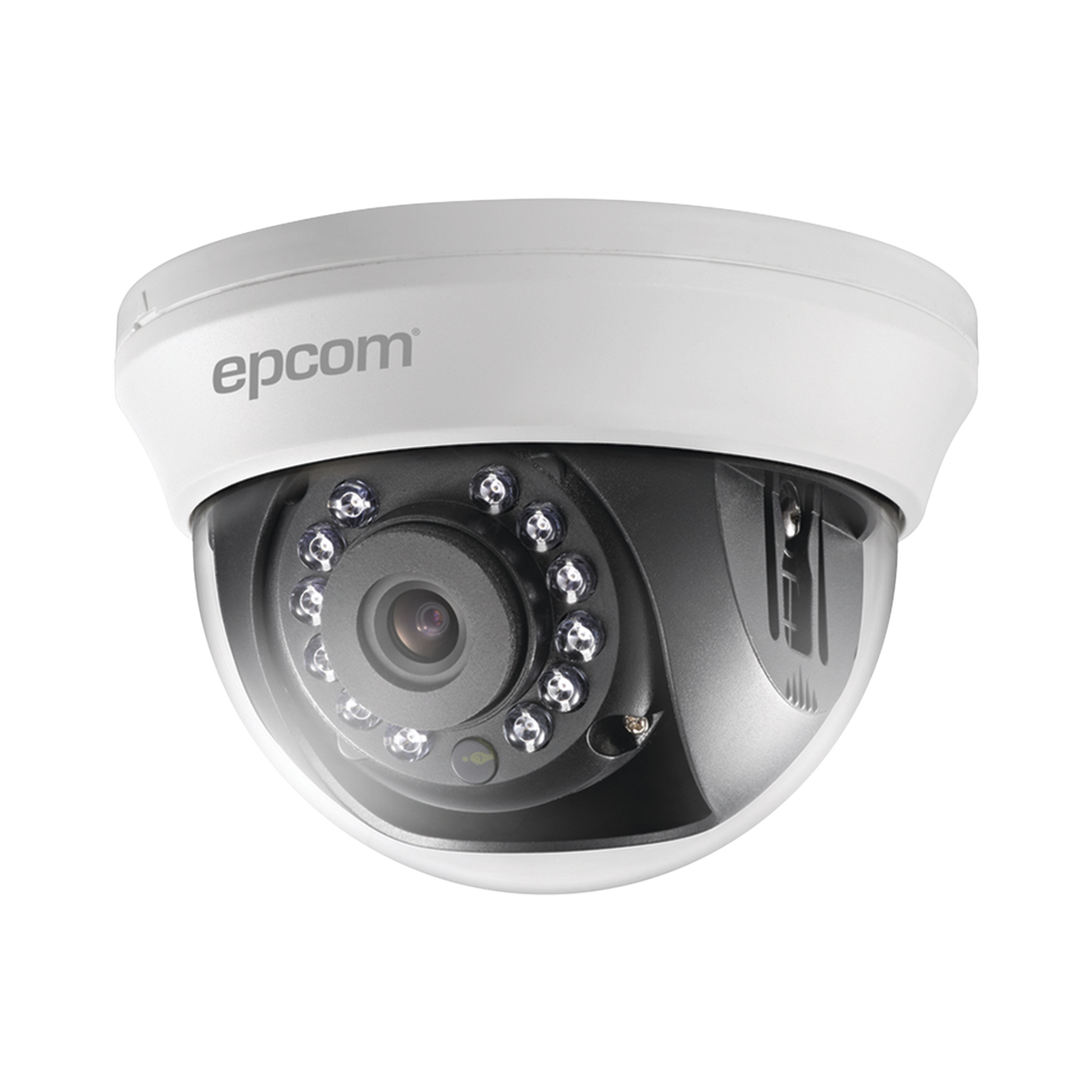 Domo TURBOHD 1 Megapixel (720p) / Gran Angular 92° / Lente 2.8 mm / Híbrida / IR Inteligente 20 mts / Interior