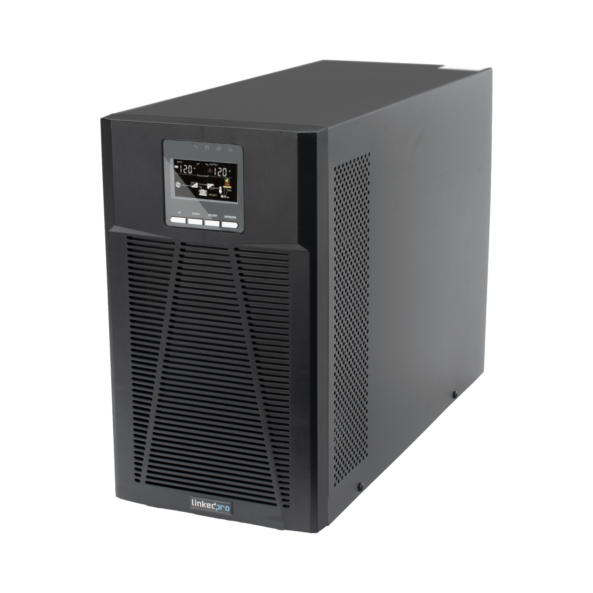 UPS 2000VA/1800W Online Doble Conversión /Pantalla LCD / 4 tomas 5-15R / Regulación de Voltaje / Protección RJ45