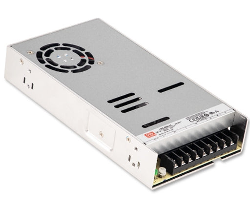 Fuente Conmutada MEAN WELL LRS-600-24 24V 25A 600W Industrial con Ventilador y Alta Eficiencia