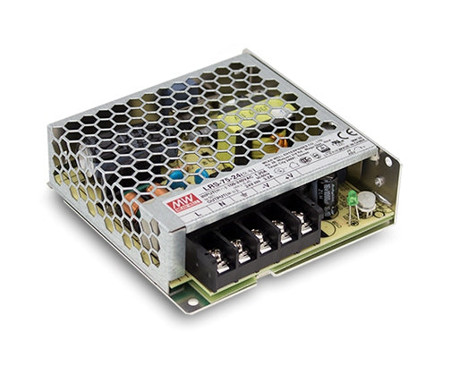 Fuente Conmutada MEAN WELL LRS-75-24 24V 3.2A 76.8W Alta Confiabilidad Compacta