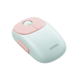 Mouse Inalámbrico FUN | Recargable| 2.4G & Bluetooth | 4 Niveles de DPI | Silencioso | Ergonómico | 5 Botones | Compatible con Windows, macOS 10.5, Android iOS Linux y Chrome OS | Color Rosa.