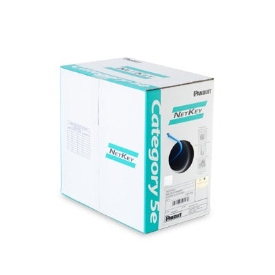 Bobina de Cable UTP 305 Metros (1000 Pies) de Cobre, NetKey, Gris Claro, Categor�a 5e (24 AWG), Riser (CMR), de 4 Pares