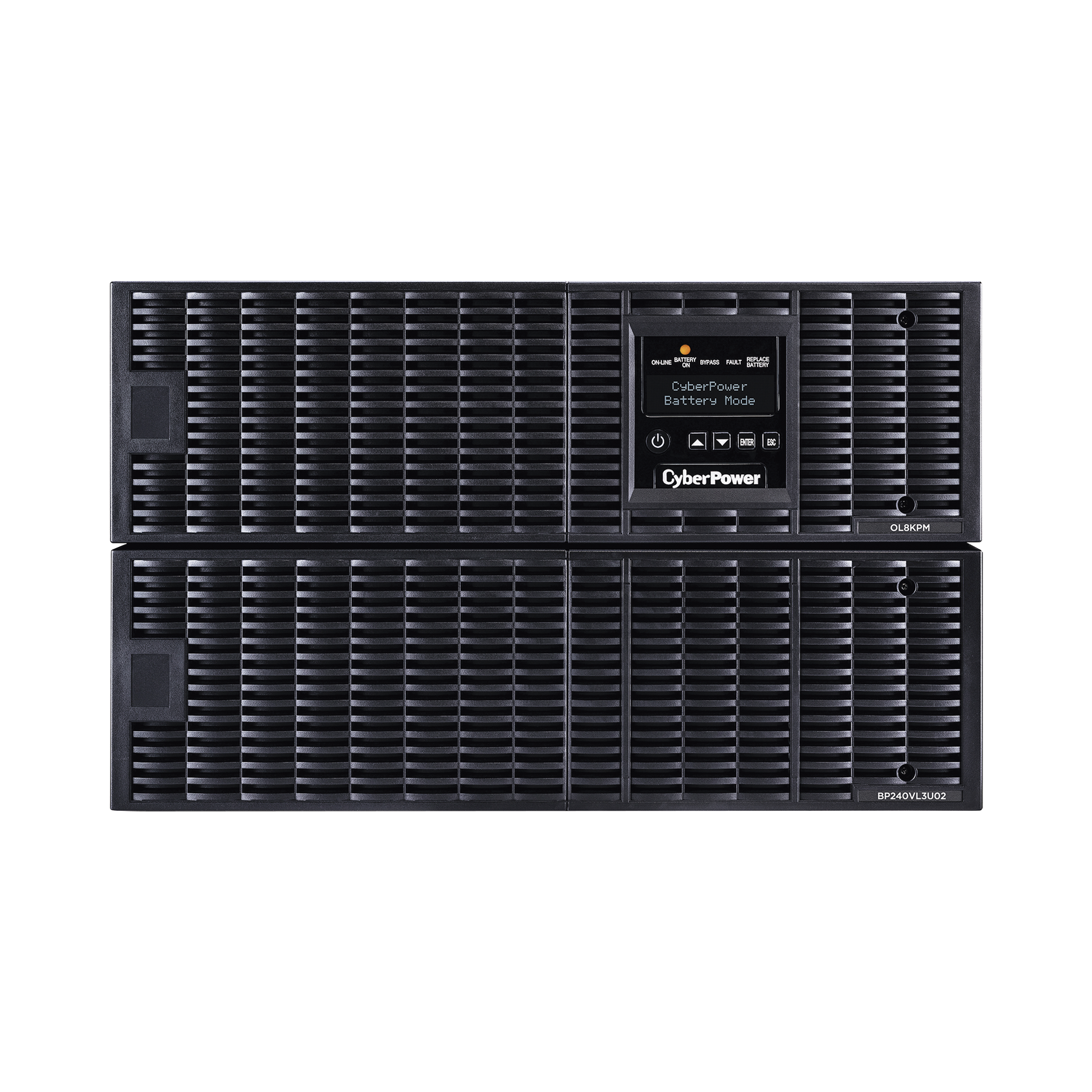 UPS de 8000 VA/ 8000 W, Online Doble Conversión, 200 - 240 Vac de Salida, Terminal Hardwired, Onda Senoidal Pura, Torre o Rack de 6 UR, Con 3 Tomas NEMA L6-30R