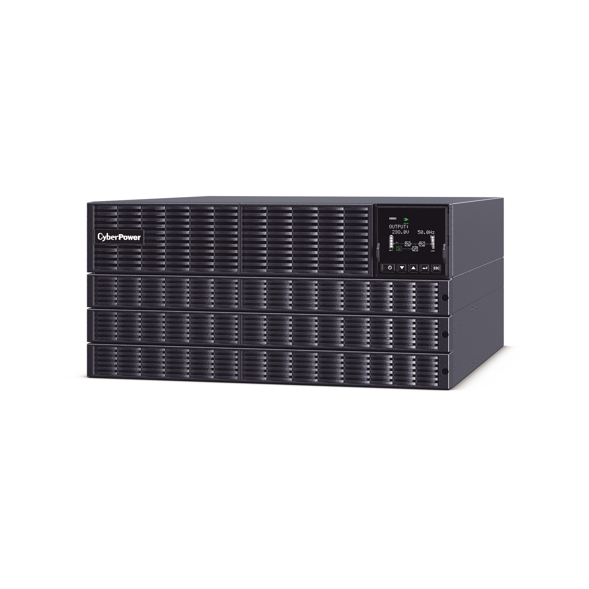 UPS de 6000 VA/5400 W, Online Doble Conversión, 200 - 240 Vac de Entrada Hardwire, Onda Senoidal Pura, Torre o Rack de 6 UR, Con 2 Tomas NEMA L6-20R y 2 NEMA L6-30R