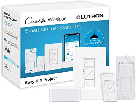 PAQUETE INICIAL CASETA CON SMART BRIDGE - 1 DIMMER BASICO 1 CONTROL PICO 1 PLACA DE MURO