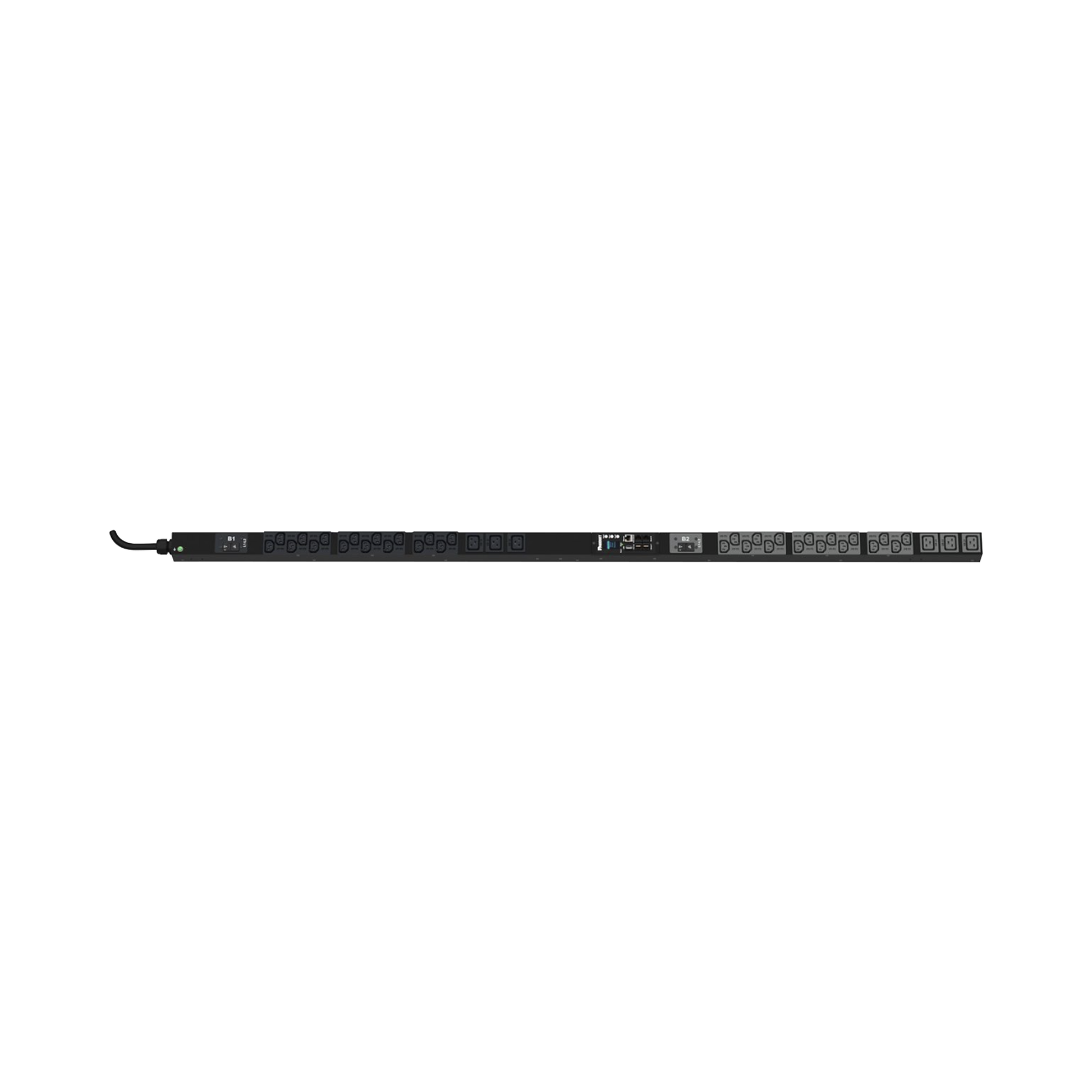 PDU Monitoreable (MI) para Distribución de Energía, Enchufe de Entrada NEMA L6-30P, Con 32 Salidas C13 y 6 C19, de Instalación Vertical, 208 Vca, 30 Amp