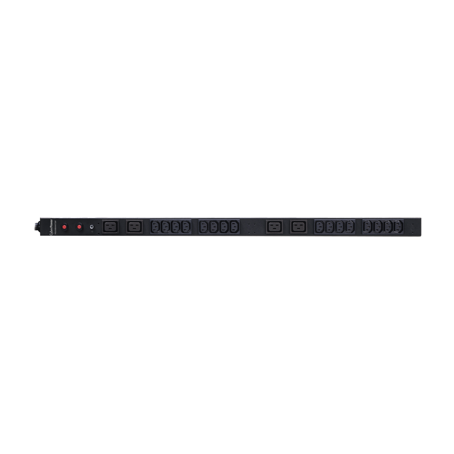 PDU Básico para Distribución de Energía, Entrada 200-230 Vca NEMA L6-30P, Con 16 Tomas C13 y 4 C19, de Instalación Vertical, 30 Amp, 220 Vca
