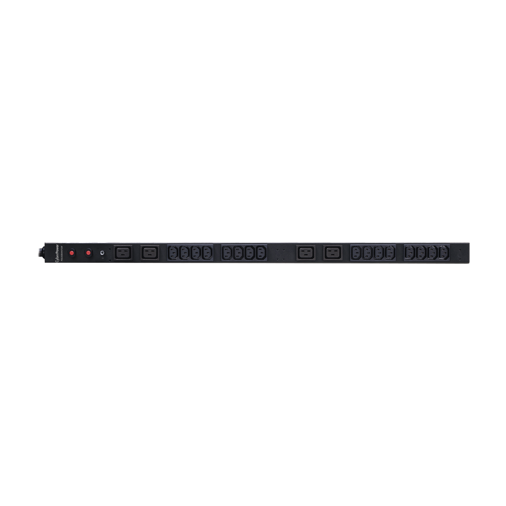 PDU Básico para Distribución de Energía, Entrada 200-230 Vca NEMA L6-30P, Con 16 Tomas C13 y 4 C19, de Instalación Vertical, 30 Amp, 220 Vca