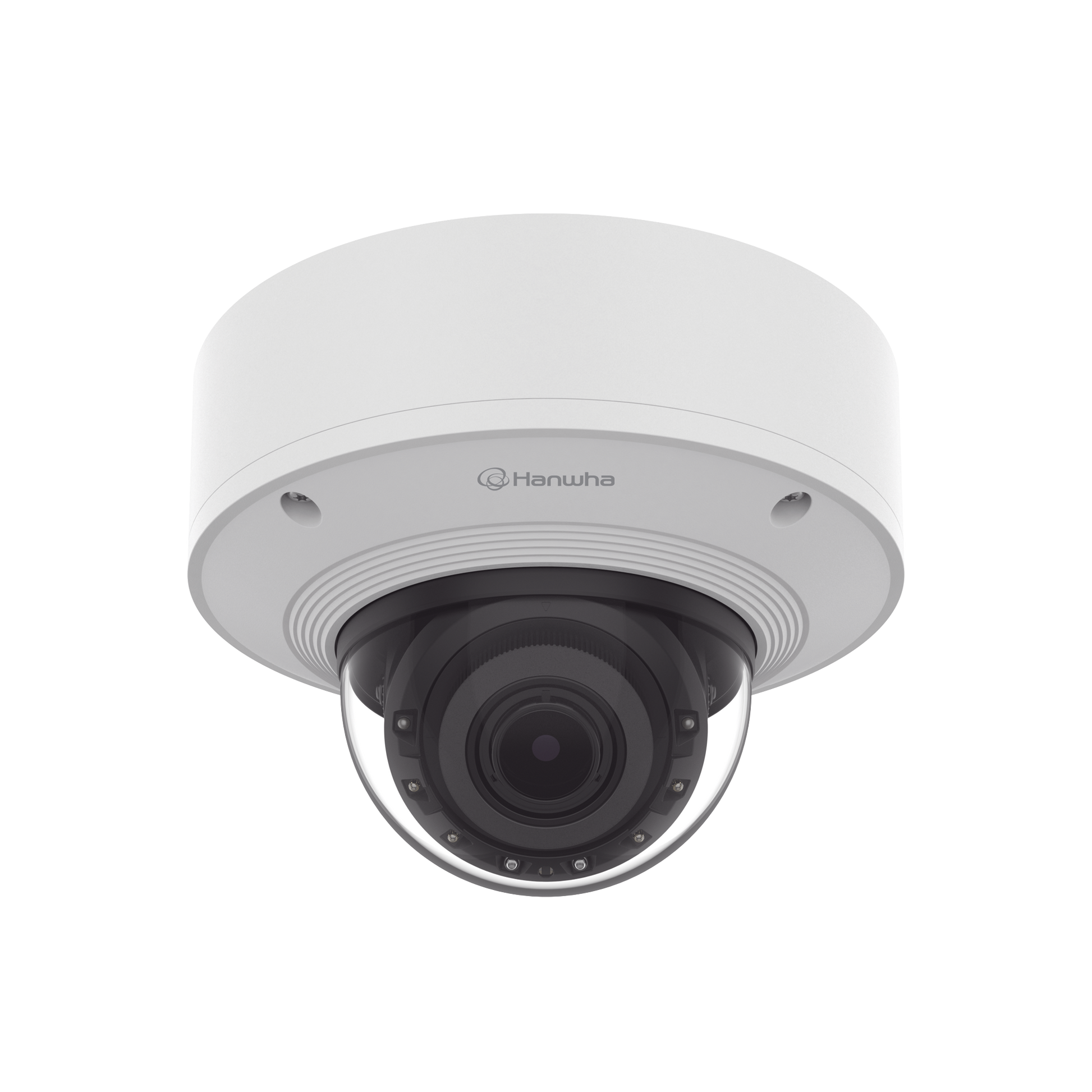 Cámara Domo 2MP Solid EDGE / Wisenet WAVE embebido / Antivandalica / Lente Motorizado de 4.38  A 9.33mm / P-Iris / WDR 120dB / 1TB SSD / IP66, IP67, IK10+, NEMA4X, IP6K9K