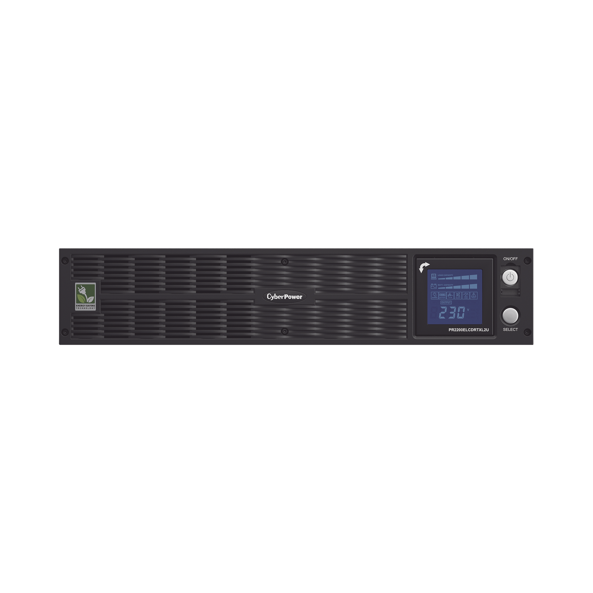 UPS de 2200 VA/2200 W, Topología Línea Interactiva, Entrada 220 Vca Tipo C20, Onda Senoidal Pura, Torre o Rack de 2 UR, Con 6 Tomas C13 y 2 C19 de 220 Vca