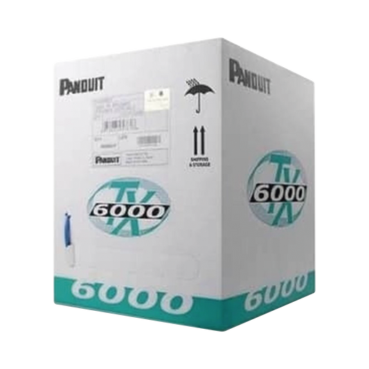 Bobina de Cable UTP 305 Metros (1000 Pies) de Cobre, TX6000? PanNet, Reelex, Amarillo, Categor�a 6 Mejorado (23 AWG), PVC (CM), de 4 Pares