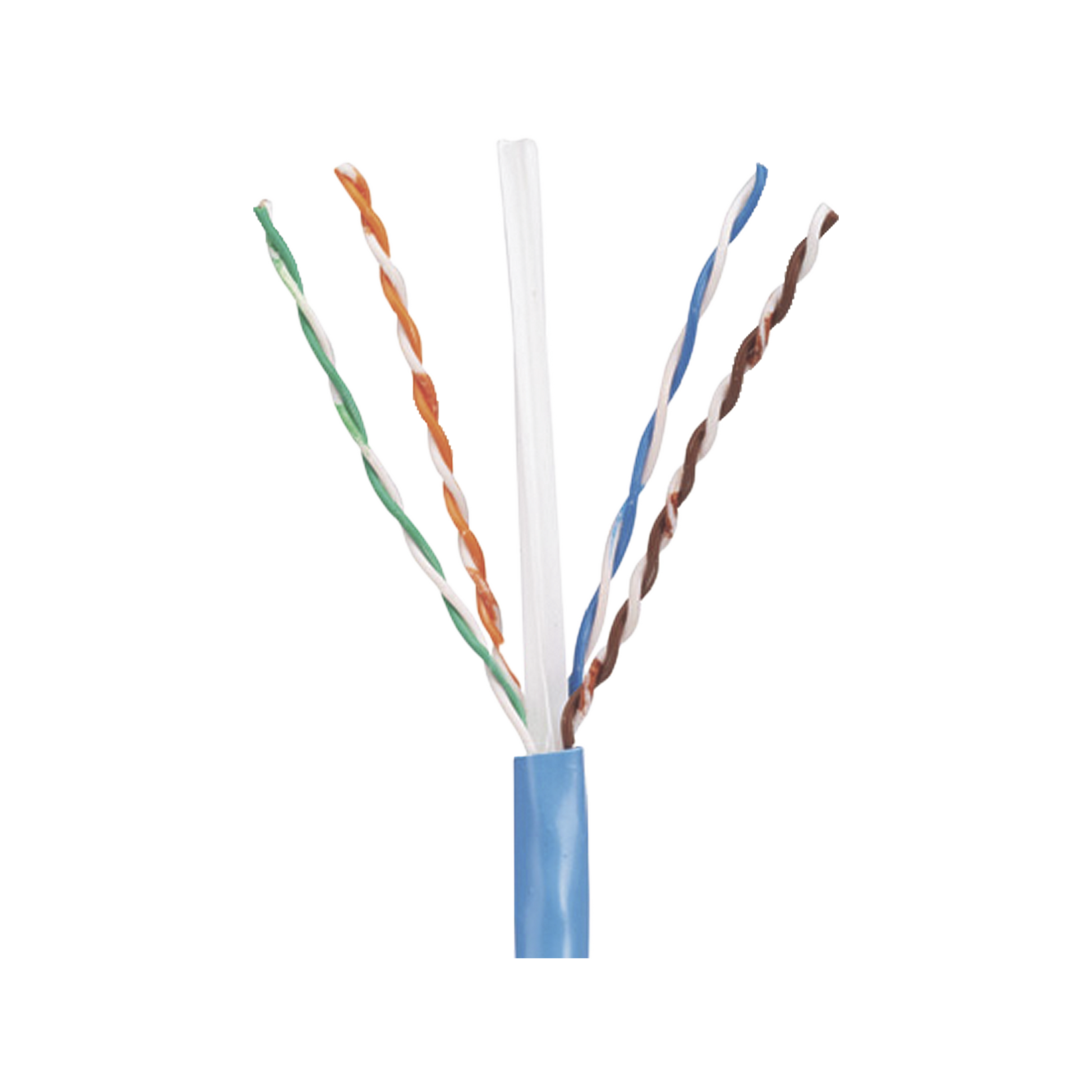 Bobina de Cable UTP 305 Metros (1000 Pies) de Cobre, PanNet, Azul, Categor�a 5e (24 AWG), Riser (CMR), de 4 Pares