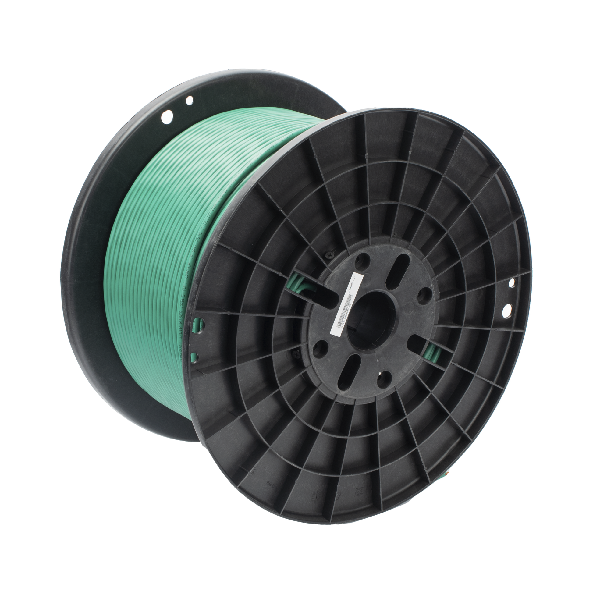 Bobina de Cable UTP de 4 Pares, Vari-MaTriX, Cat6A, 23 AWG, CMR (Riser), Color Verde, 305m