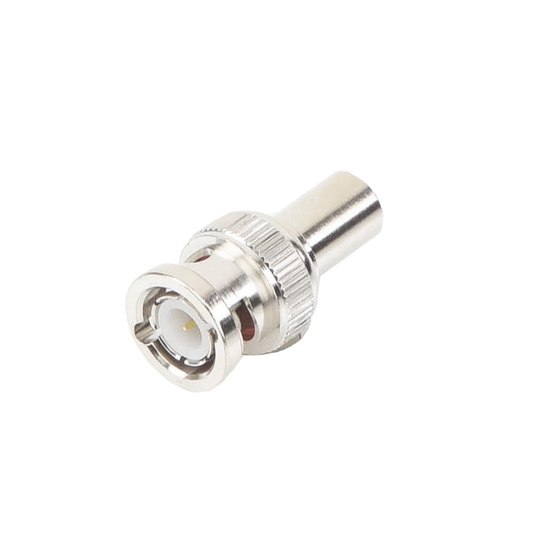 Carga Coaxial Terminal de 75 Ohm para CCTV, 1/2 Watt, en Conector BNC Macho, N�quel/ Oro/ Delrin
