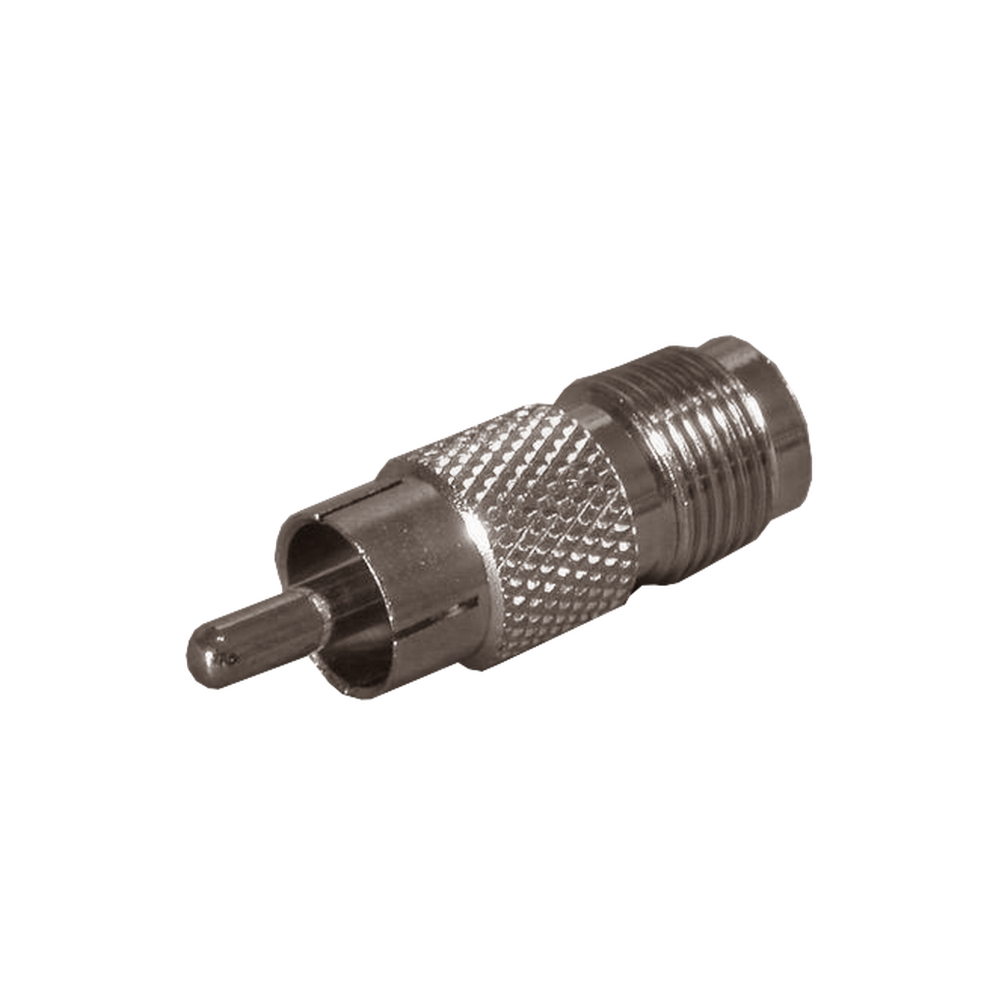Adaptador de TNC Hembra a RCA Macho Tipo Fono para Aplicaciones de Audio y Video, N�quel/Oro/Tefl�n
