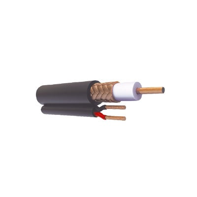 ( Venta x Metro ) Cable Coaxial RG59 Siam�s, Malla de Cobre y Aluminio, Hecho en M�xico, Optimizado para HD+ 2 Hilos Calibre 20