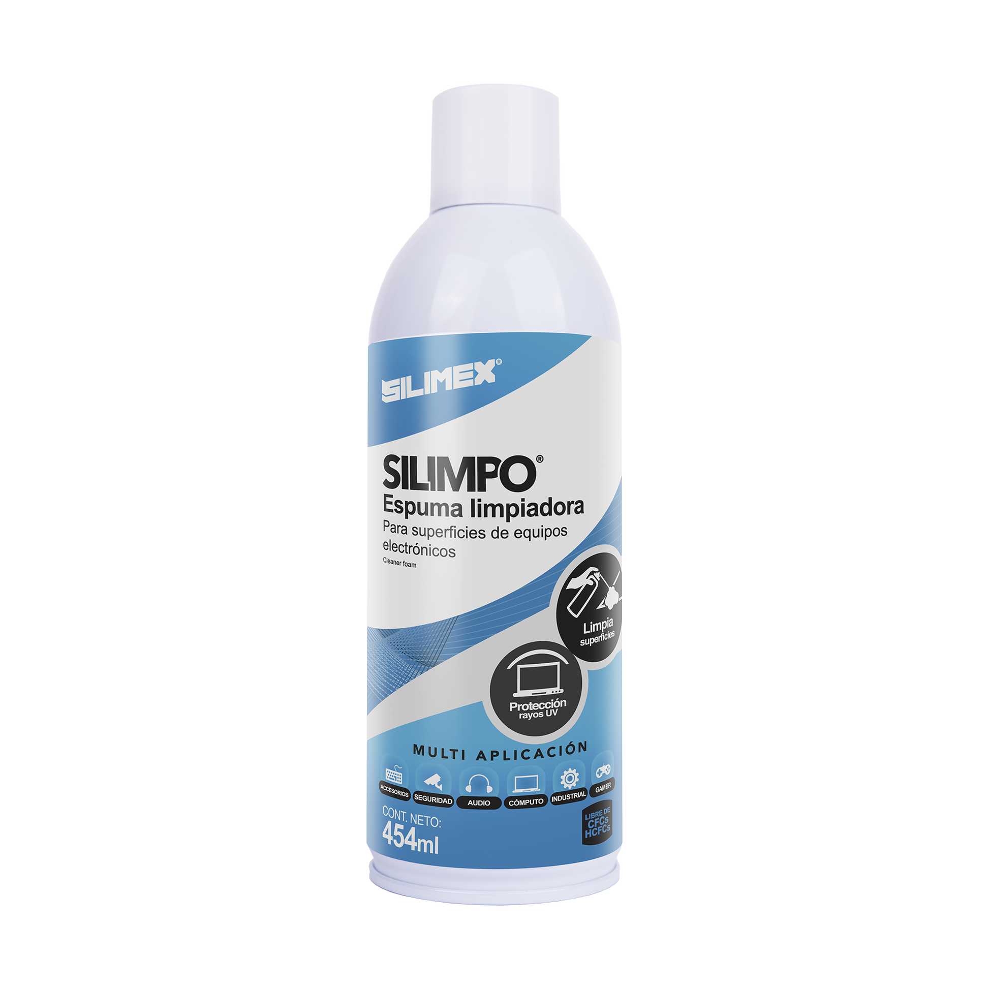 Espuma Limpiadora para Todo Tipo de Superficies Pl�sticas y Met�licas de Sistemas de V�deo, Audio, Telefon�a y Equipo de C�mputo, Contiene Protectores de Rayos UV, 454 ml