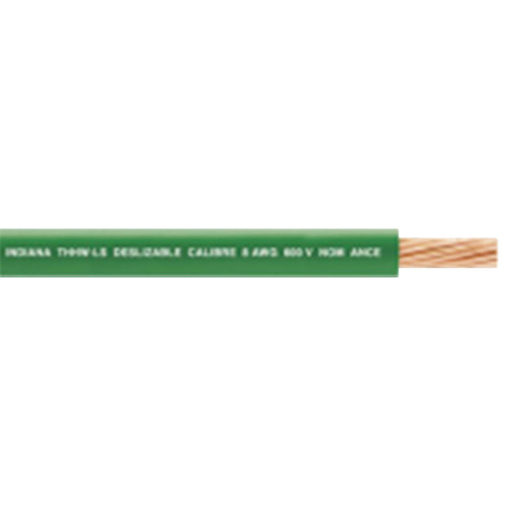 ( Venta x metro ) Cable Eléctrico de Cobre Recubierto THW-LS Calibre 14 AWG 19 Hilos Color Verde