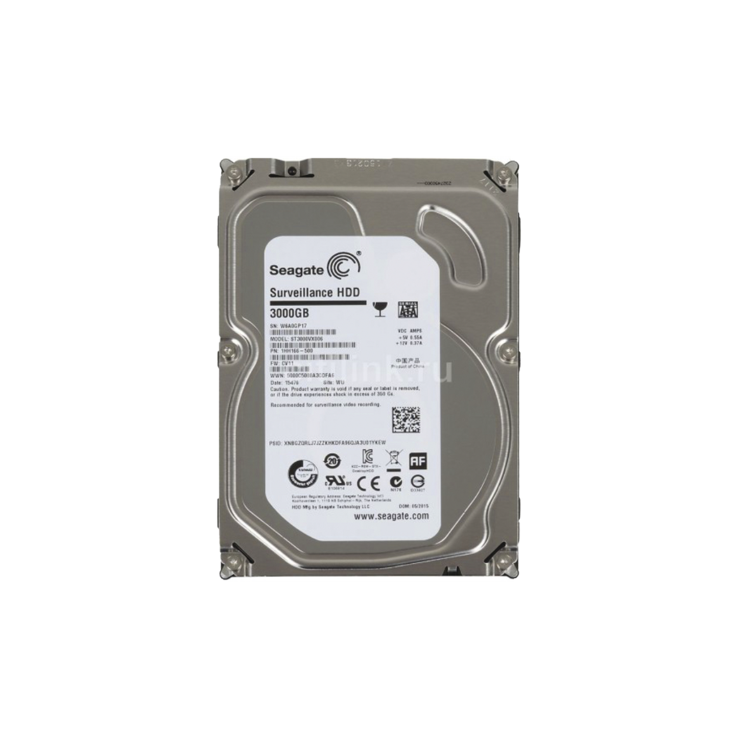 Disco duro 3.5" 3TB SATA III 5900RPM optimizado para video vigilancia 24/7