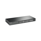 Switch Smart PoE+ TP-Link JetStream T1500-28PCT (TL-SL2428P) | 24 Puertos PoE 10/100 + 4 Puertos Gigabit + 2 SFP Combo