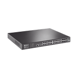 Switch Administrable L3 TP-Link JetStream T3700G-28TQ | 24 Puertos Gigabit + 4 SFP Combo + 10G SFP+ | Apilable