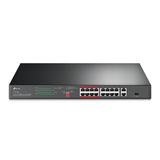 Switch PoE TP-Link TL-SL1218P 16 Puertos + 2 SFP | Conectividad Confiable para Videovigilancia y Redes IP