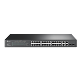 Switch PoE Administrable TP-Link TL-SL2428P 24 Puertos + 4 SFP | Energía y Conectividad en Redes Empresariales