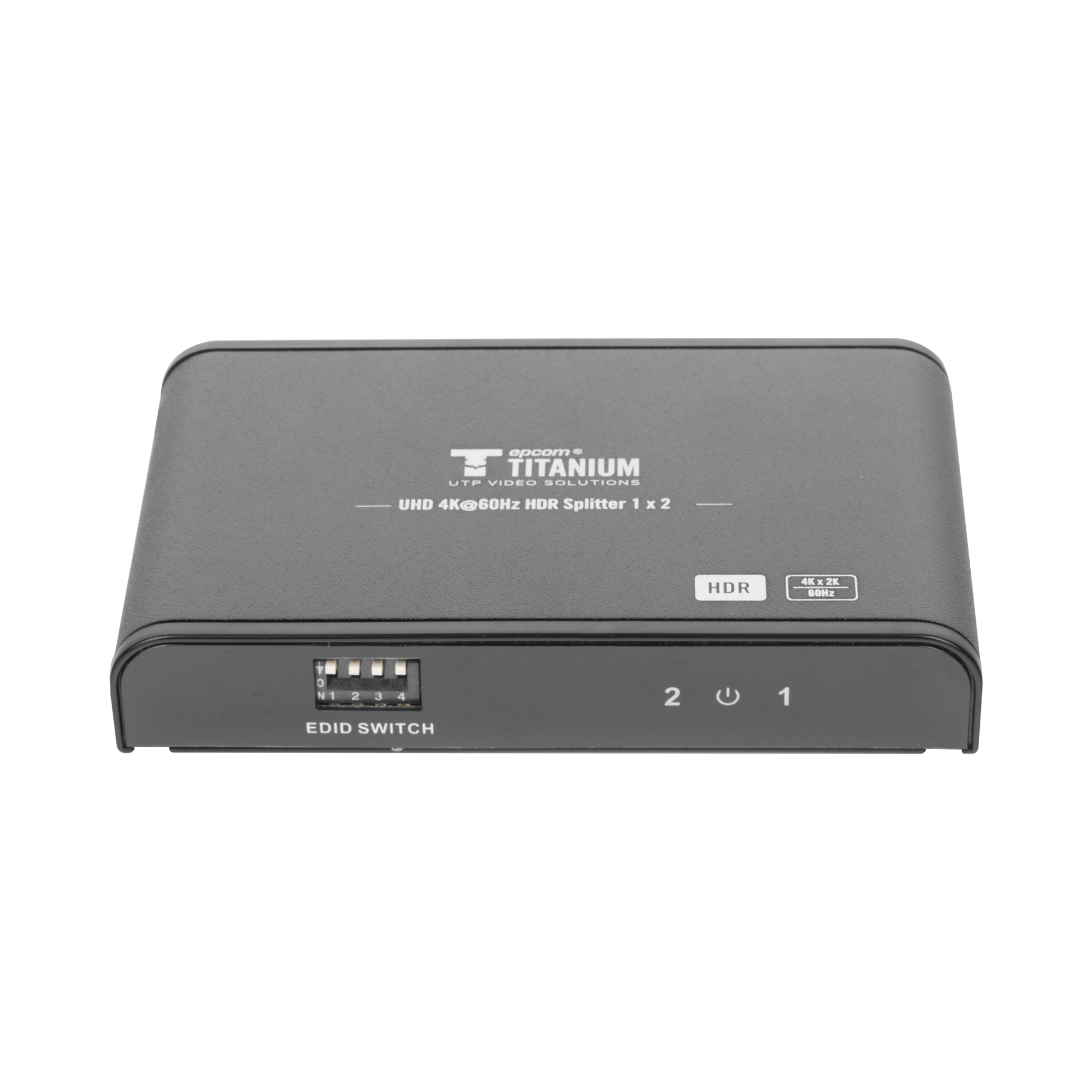 Divisor (Splitter) HDMI 4K de 1 Entrada a 2 Salidas (Simultaneas) / Soporta 4K×2K / Ajuste de resoluciones EDID / HDR / HDMI 2.0 /  HDCP 2.2  / Soporta formatos de Audio Dolby Digital / Longitud del cable de entrada y salida ≤10m.