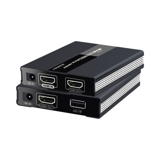 Kit extensor KVM ( Teclado, video, Mouse ) HDMI 1080P @ 60 Hz, 60 metros con cable CAT5e/6