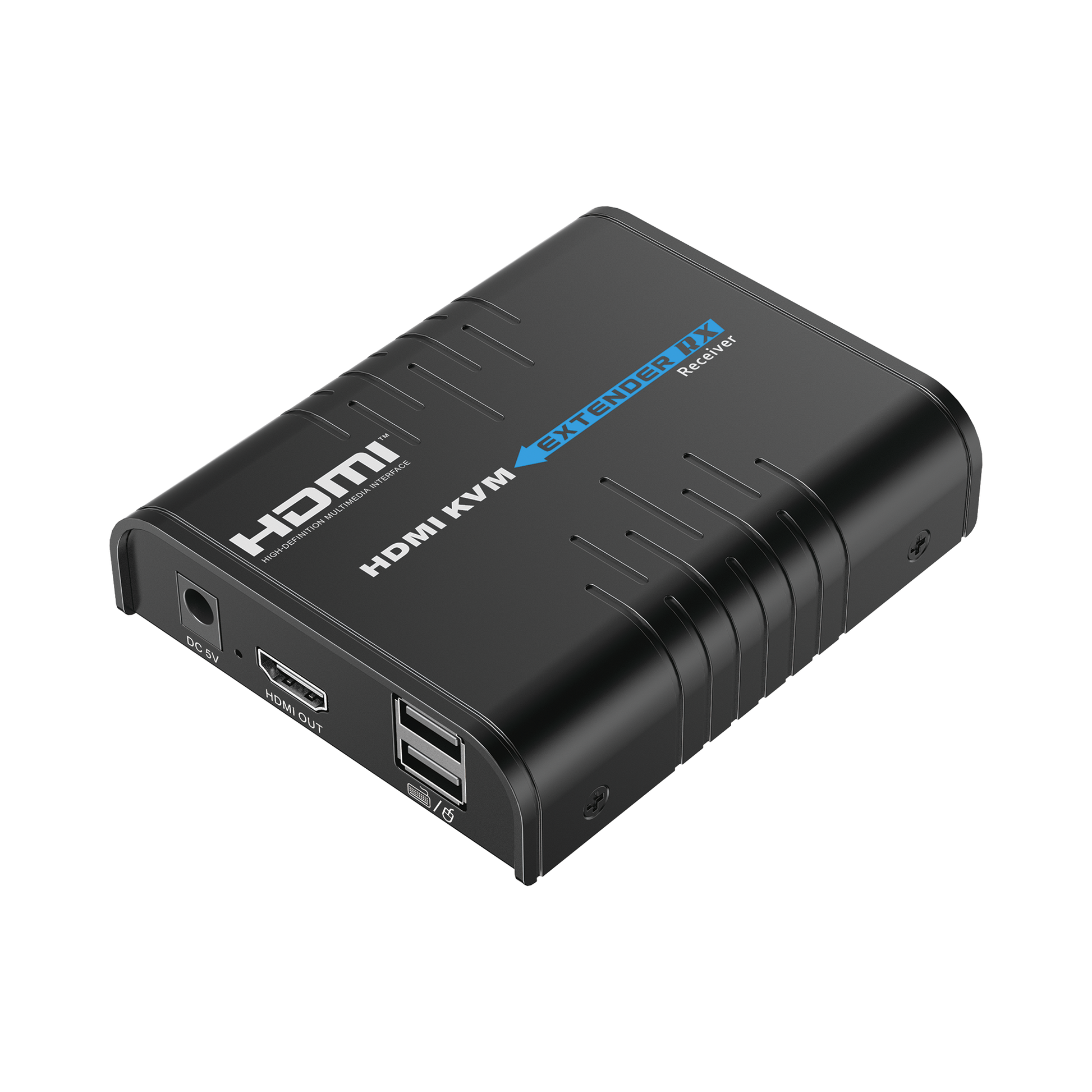 Receptor Compatible para Kits TT373KVM4.0 | Resolución 1080P @ 60 Hz | Soporta STP y UTP CAT6 | Control IR | Compatible con Switch Gigabit para control KVM múltiple.