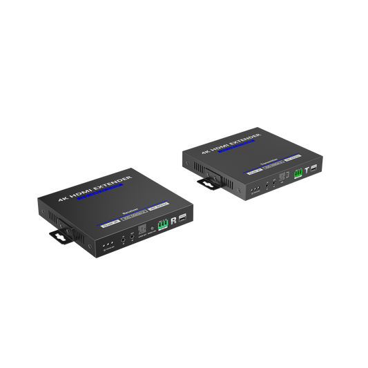 KIT EXTENSOR HDMI 4K@60HZ sobre IP GIGABIT | IPCOLOR | 100m en Conexión Uno a Uno |  Salida Loop | IR Bi-Direccional | RS232 | ARC | CERO LATENCIA | Soporta conexión Uno a Muchos/Switch en Cascada