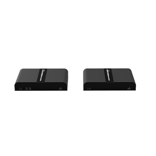 Kit extensor KVM (HDMI y USB 2.0) hasta 100 metros | Resolución 4K @ 30 Hz | Cat 6/6A/7 | CERO LATENCIA | Salida Loop | Soporta Switch Gigabit para control KVM múltiple | Soporta hasta 253
