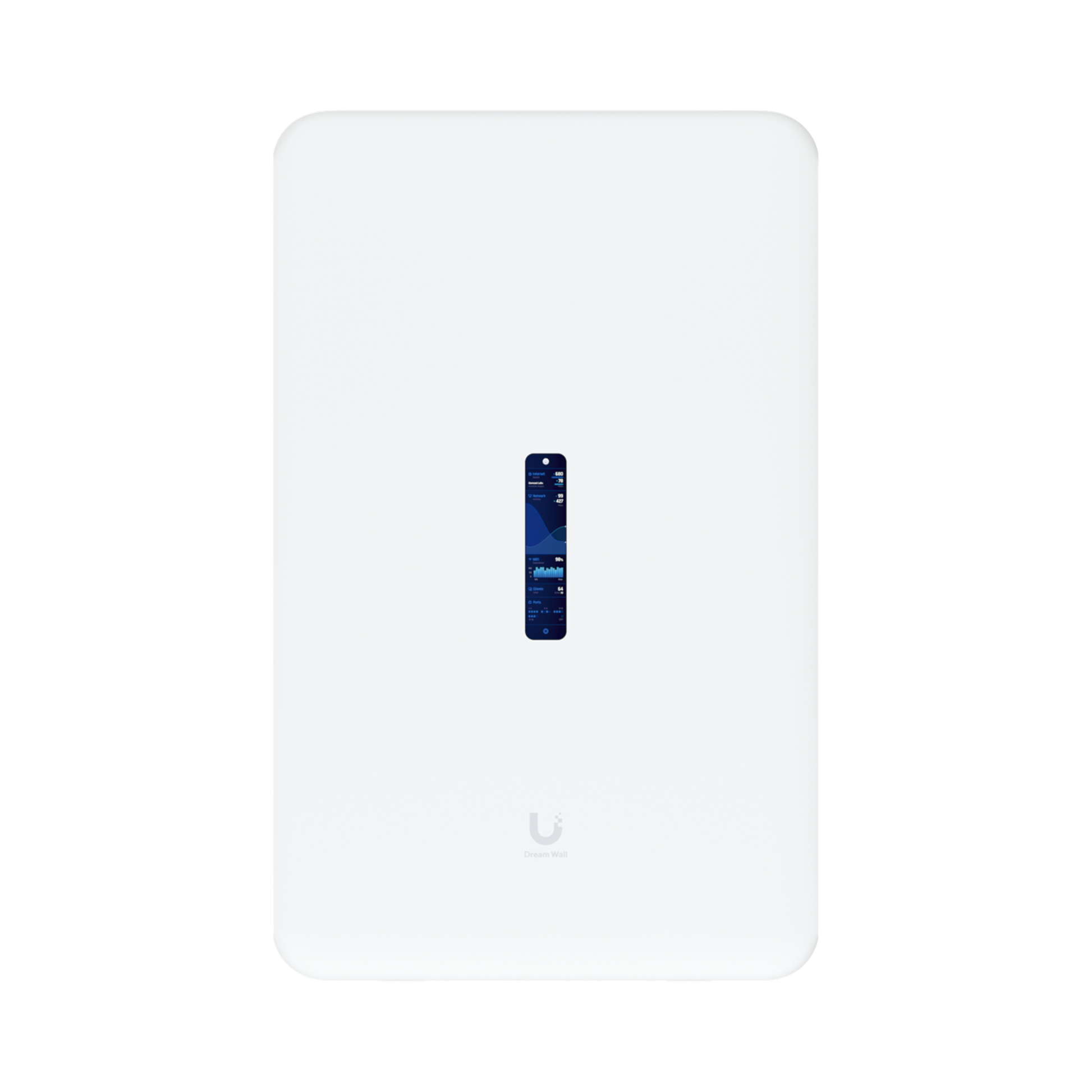 Dream Wall Cloud Gateway 10G Diseñado para Montaje en Pared con WiFi 6 Integrado, Switch PoE de Alta Potencia y Compatibilidad Total con Aplicaciones UniFi
