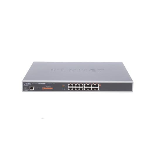 Inyector HUB Adminsitrable Ultra PoE 802.3af/at 8 Puertos Gigabit, Potencia 400W
