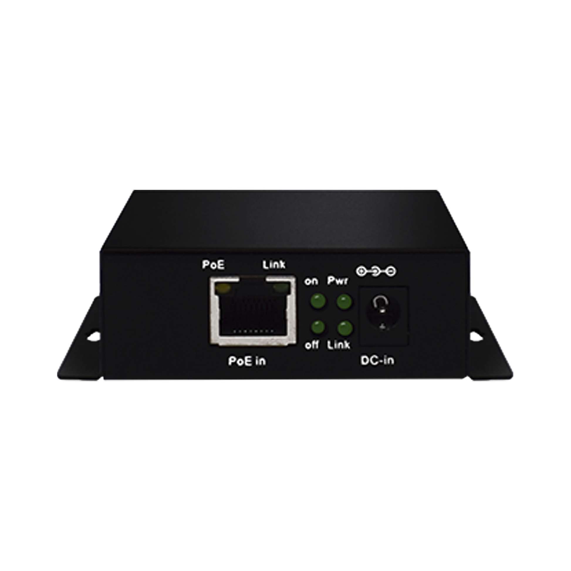 Inyector PoE Extenido Industrial / PoE 802.3 af/at Hasta 30W / Conexión plug and play / Alcance de hasta 250 metros / Aplicaciones CCTV / Alimentación PoE af/at o Vcc 37-57 Vcc