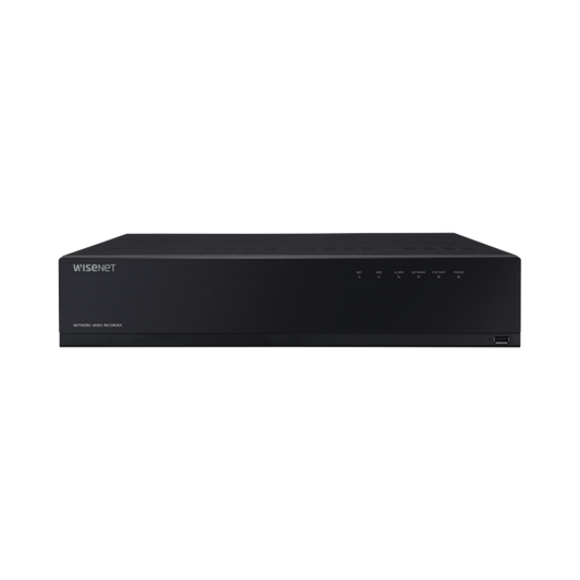 NVR de 12 Megapíxel sistema operativo Ubuntu Linux / Hasta 16 canales / 8TB Incluidos / 16 puertos PoE+ / H.265 & WiseStream / E/S de alarma / Incluye 1 Licencia de 4 canales