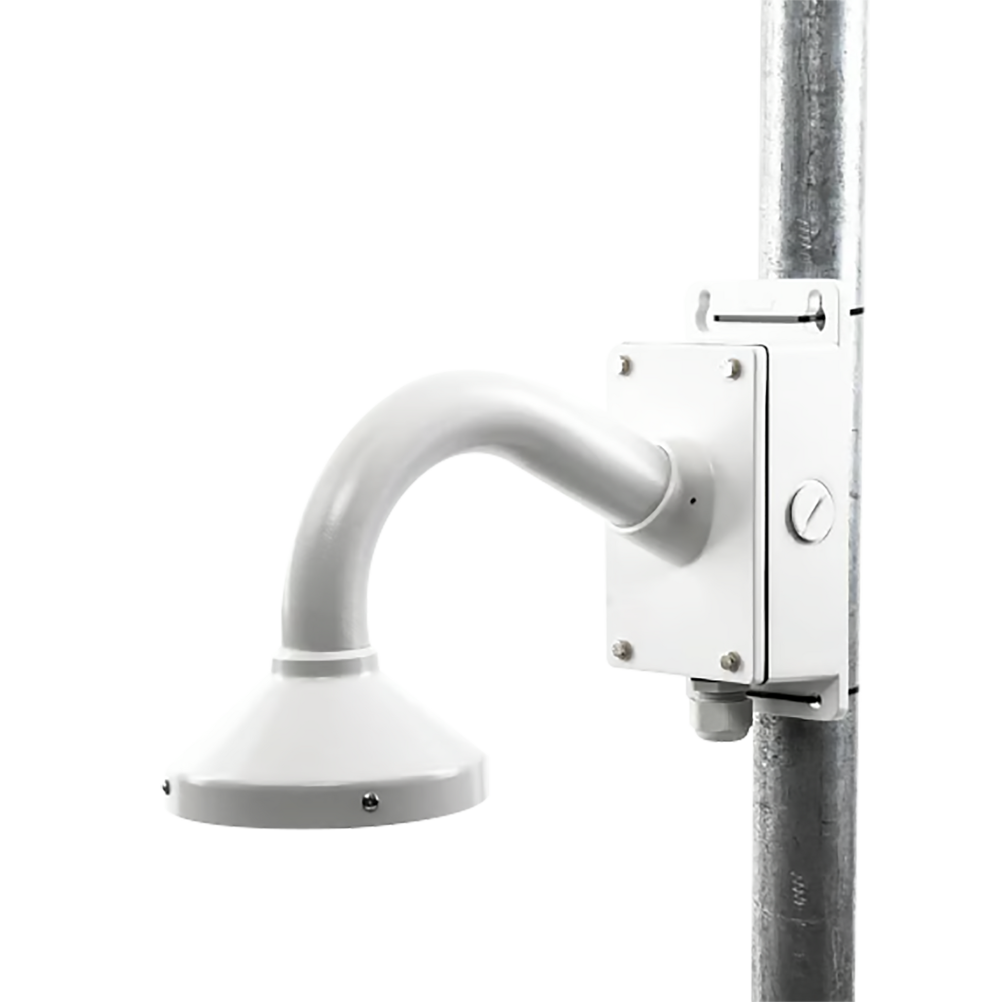 Montaje Universal de Pared con Cuello de Ganso y Caja de Conexiones / Compatible con Cámaras Domo y Bala
