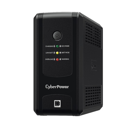 UPS de 750 VA/375 W, Topología Línea Interactiva, Entrada 120 Vca NEMA 5-15P, y 8 Salidas NEMA 5-15R, Puerto USB, Con Regulador de Voltaje (AVR)