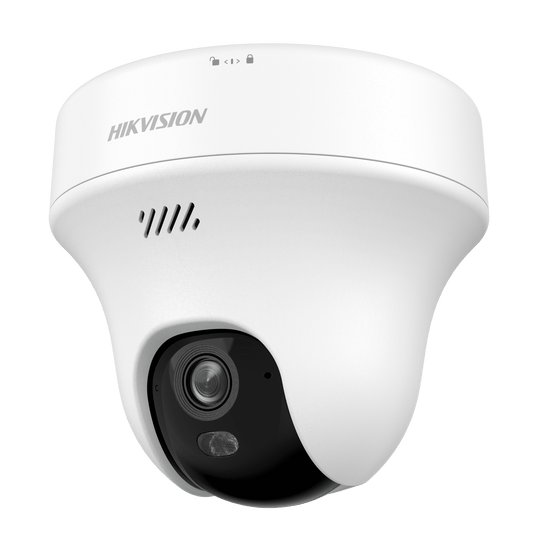 Turret  PT IP 3K Megapixel / Lente 2.8 mm / Dual Light (20 mts IR + 15 mts Luz Blanca) / Wi-Fi / IP54 / dWDR / H.265 / Audio Bidireccional (Micrófono y Bocina)