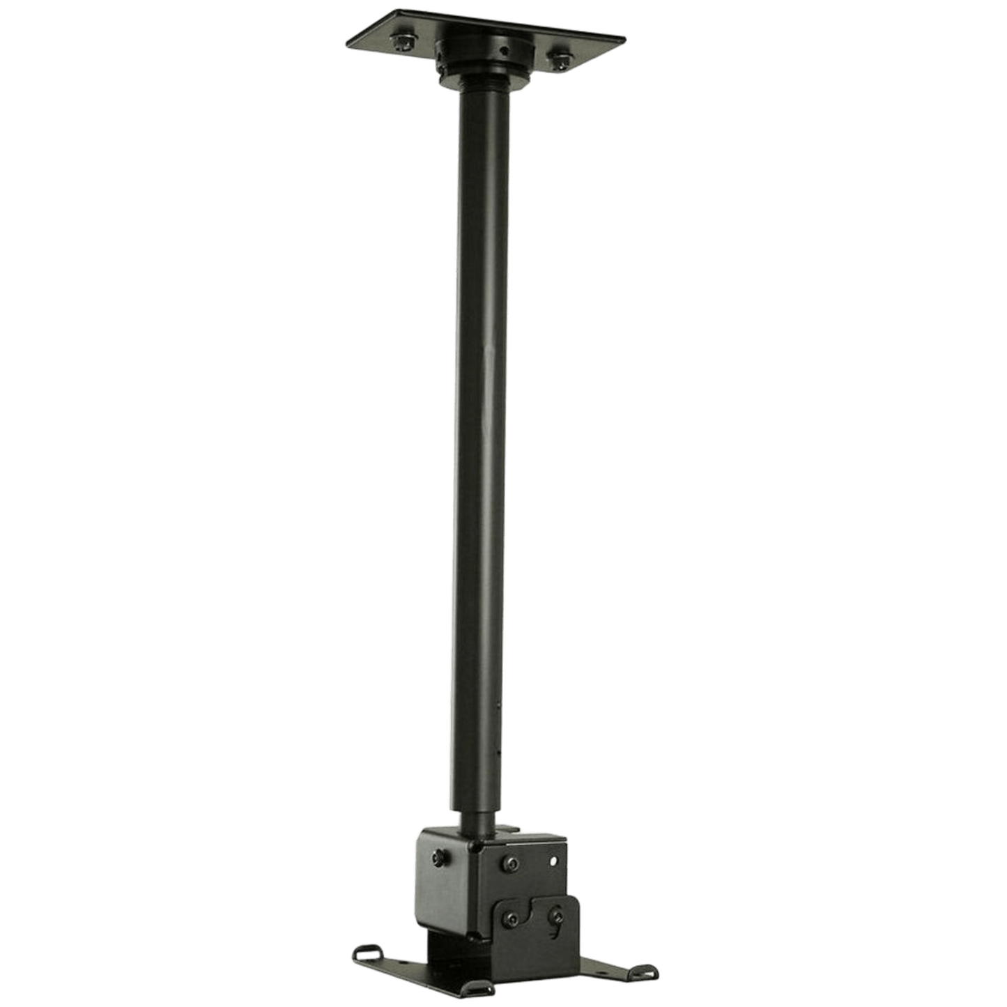 Soporte de Techo para LCD / Ajustable 18"-30" o 36"-48" / Inclinación -5° a +20° / Orientación Paisaje o Retrato / VESA 75/100 mm / Carga Máxima 40 lb (18.1 kg) / Incluye Placa de Techo y Hardware / Segurid