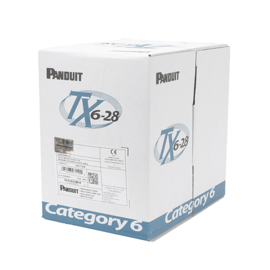 Bobina de Cable UTP 305 Metros (1000 Pies) de Cobre TX6-28�, Blanco, Categor�a 6, Di�metro Reducido (28 AWG), CM/LSZH, de 4 Pares