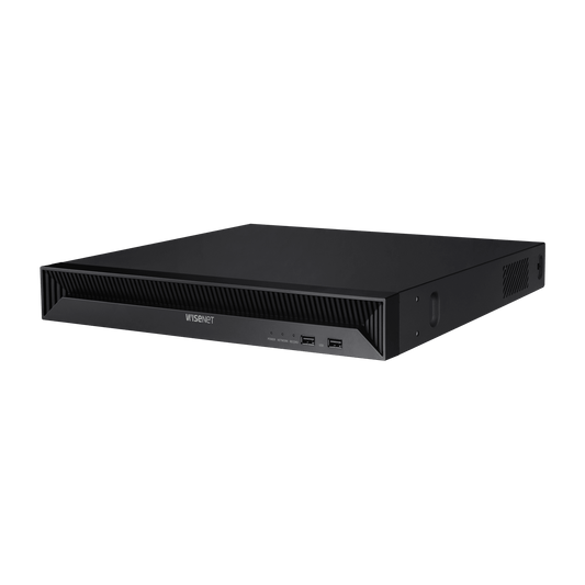 NVR 8 Megapíxel / 16 canales / H.265 / P2P Wisenet / 16 puertos PoE / 128Mbps/ Incluye 6TB