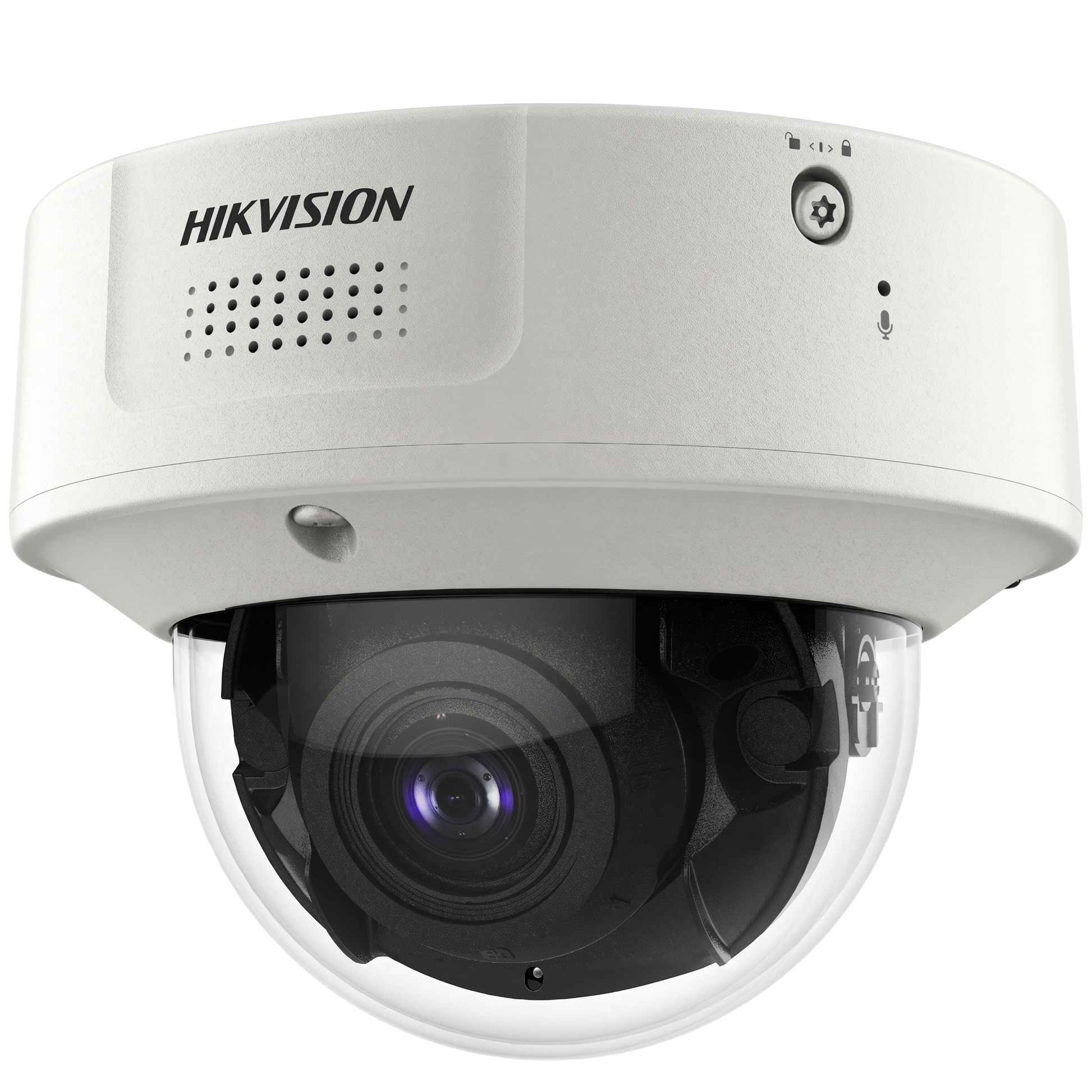 Domo IP 8 Megapixel / Lente Mot. 8 a 32 mm /  DARKFIGHTER / WDR 120 dB / IK10 / IR 30 mts /  / Micrófono Integrado
